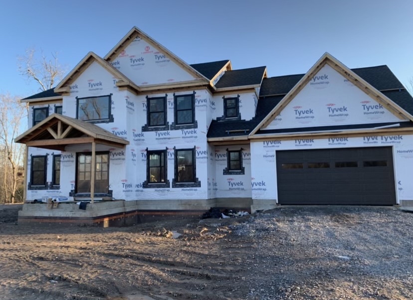 A home in house wrap A home in house wrap